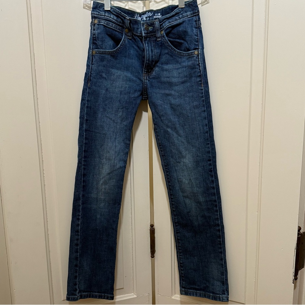 Boy’s Retro Wrangler Straight Fit Blue Jeans